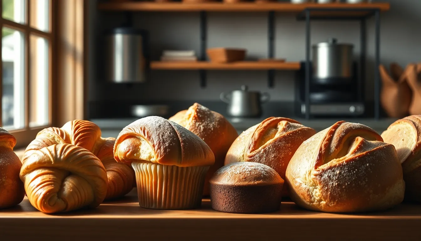 제빵 도구와 재료