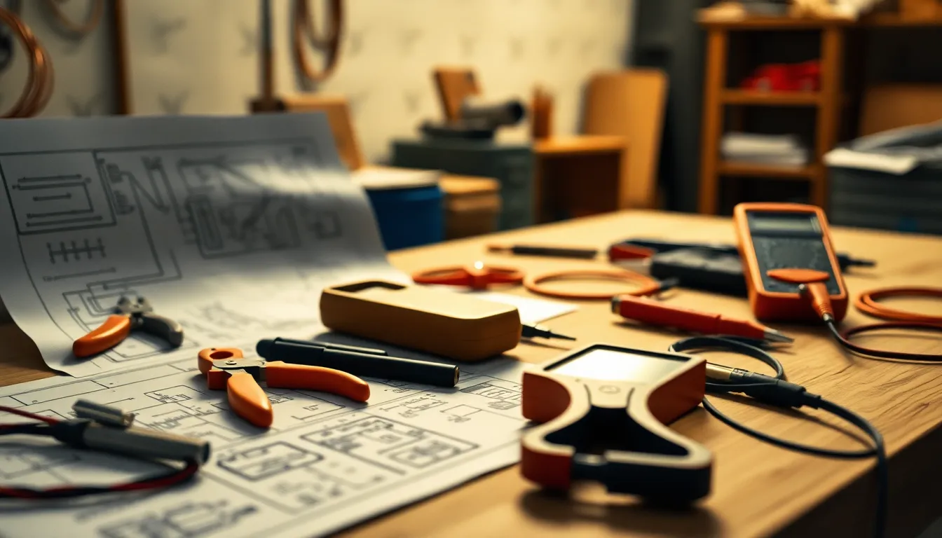 전기기능사 실기 작업 모습