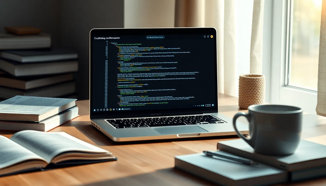 정보처리기사 시험 준비에 몰두하는 사람