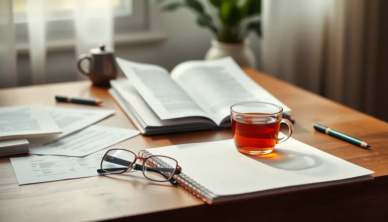 시험 준비에 몰두하는 수험생 이미지