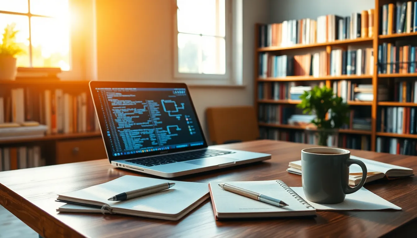 IT 자격증 시험 준비에 몰두하는 사람들의 모습