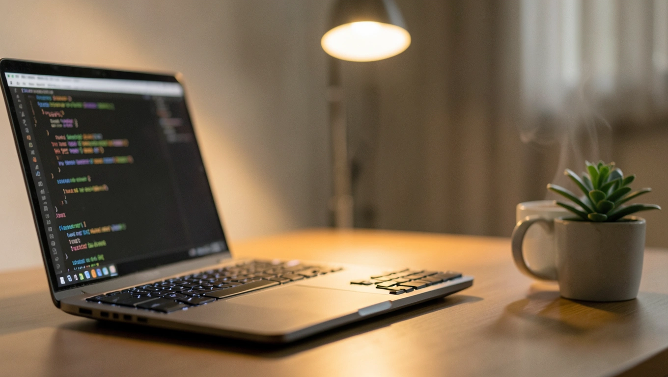 SW 개발자가 코드를 작성하는 모습