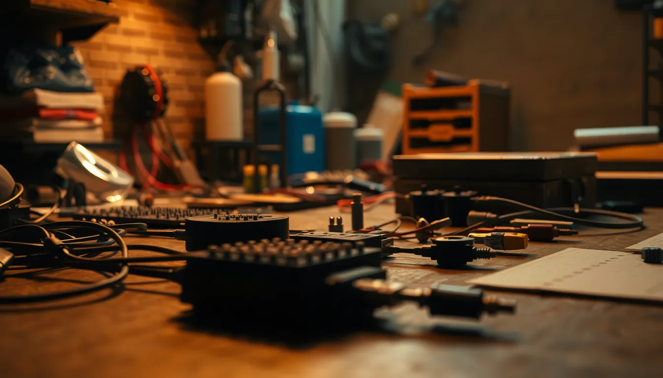 전기 작업 현장 모습