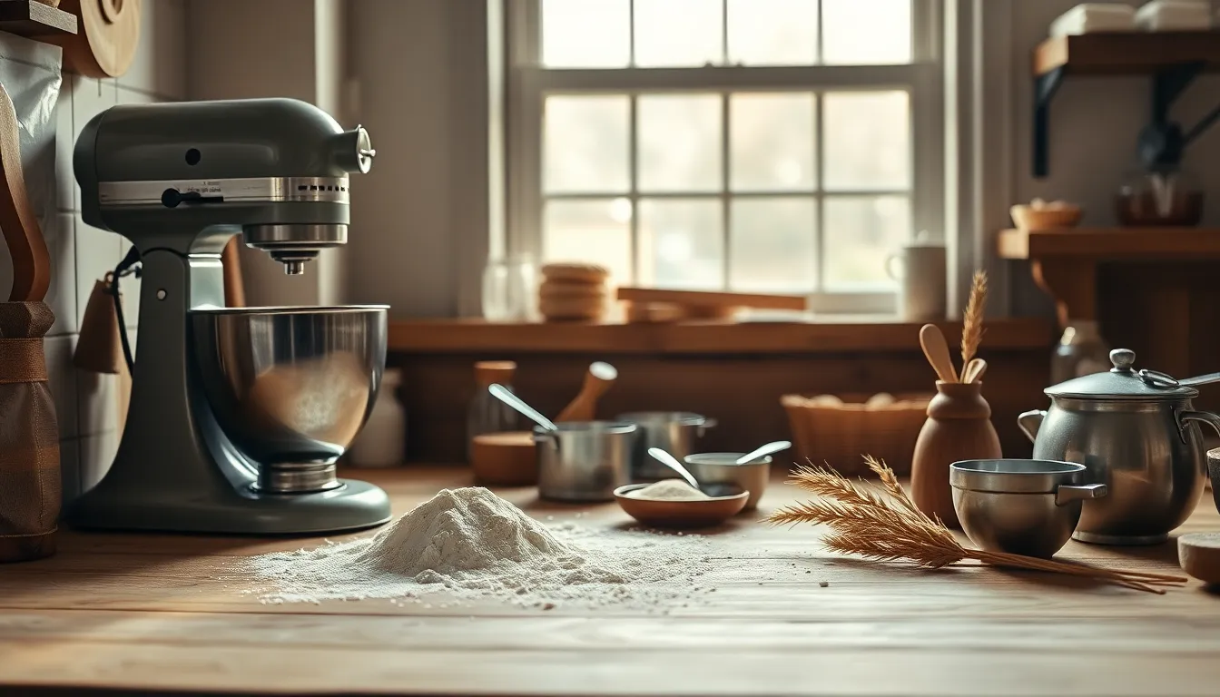 제빵 실기 시험 준비 모습