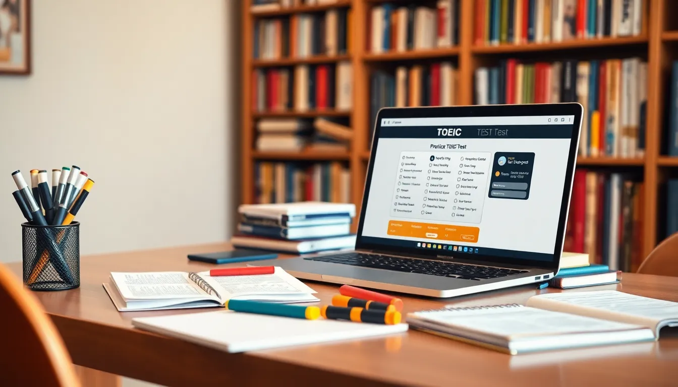 토익 시험 준비 모습